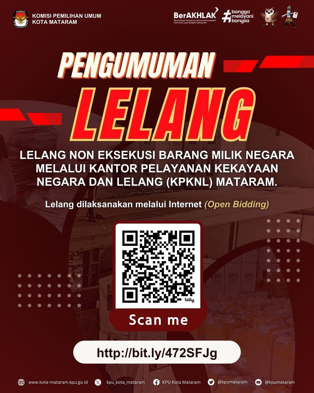 Pengumuman Lelang Non Eksekusi Barang Milik Negara