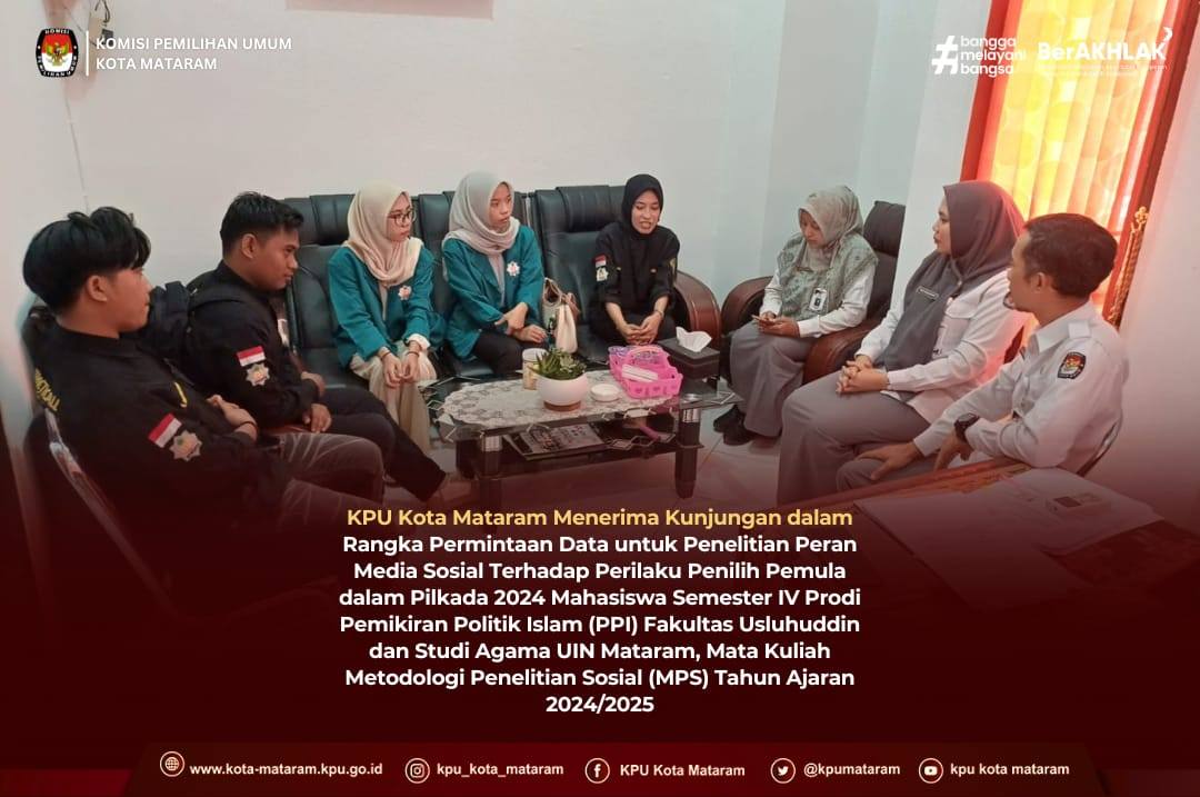 Kunjungan Mahasiswa Pemikiran Politik Islam UIN Mataram