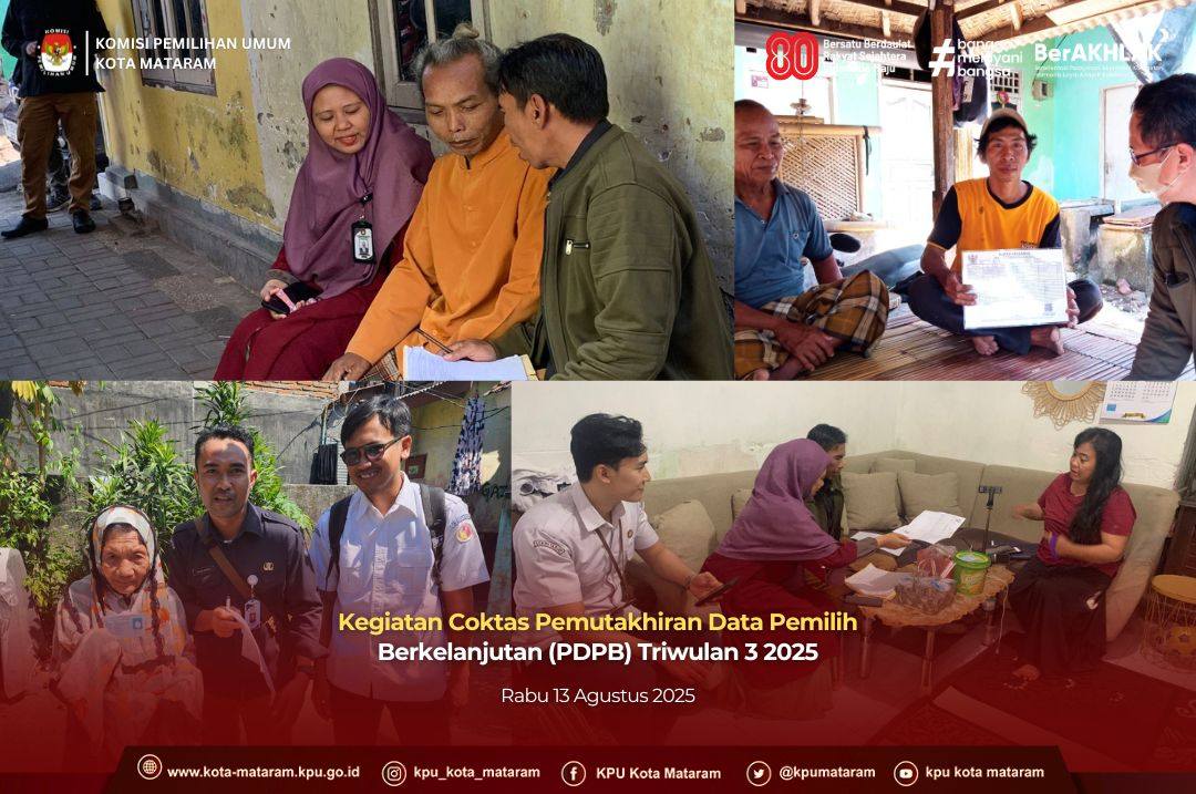 Kegiatan Coktas Pemutakhiran Data Pemilih Berkelanjutan Triwulan 3 Tahun 2025