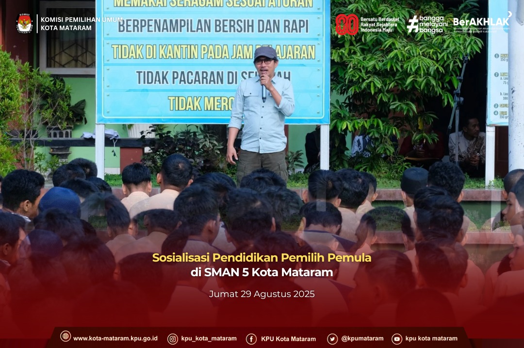 Sosialisasi Pendidikan Pemilih Pemula di SMAN 5 Mataram