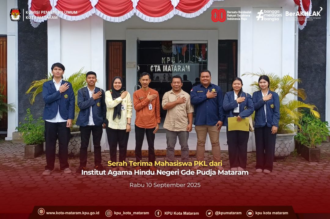 Serah Terima Mahasiswa PKL Institut Agama Hindu Negeri Gde Pudja Mataram