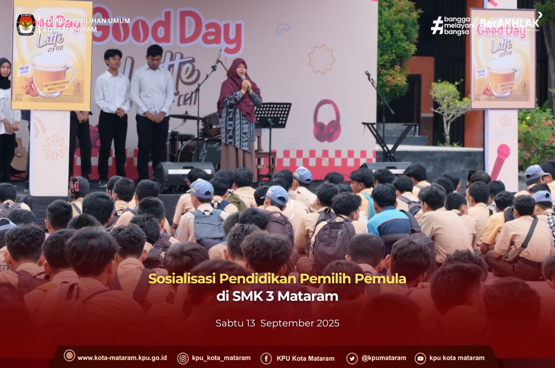 Sosialisasi Pendidikan Pemilih Pemula di SMKN 3 Mataram